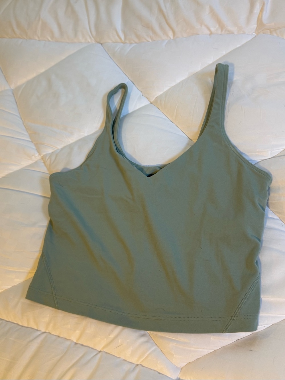 lululemon athletica Sage Green V-Neck Tank